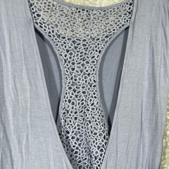 Threads 4 Thought Women's Lilac Lace Back Activewear Top - Size Small - Layered - Picture 7 of 8